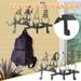 Oneshit Hanging Ornaments Iron Wall Four Elves Hook Exquisite Interior Coat Bag Decoration Pendant in Clearance