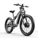 Shengmilo S600 Electric Bike 2000W Dual Motor 48V840WH Battery 26 Fat Tire Ebike up to 32MPH Shimano 7-Speed Snow Beach Mountain Bike for Outdoor Cycling e bike (Matte Gray )