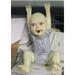 AMERTEER Halloween Scary Ghost Baby Doll - 3.5IN Scary Resin Statue Craft Halloween Haunted House Decoration Garden Decorative Props Bar Haunted House Cemetery Decorations(A)