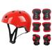 Simplmasygenix Kids Bike Helmet Toddler Helmet Kids Sport Protective Gear Set 7Pcs/Set Children Kids Helmet Knee Elbow Pad Cycling Skate Bike Protecs