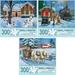 Bits and Pieces - Value Set of Three (3) 300 Piece Jigsaw Puzzles for Adults - Each Puzzle Measures 18 x 24 - 300 Piece Winter Collection Jigsaws by Artist John Sloane