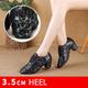 Women's Latin Shoes Modern Shoes Line Dance Performance Training Party Fashion Party / Evening Professional Low Heel Black