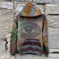 Men's Unisex Hoodie Pullover Hoodie Sweatshirt Custom Print Brown Rainbow Dark Gray Hooded Tribal Graphic Prints Print Daily Sports 3D Print Streetwear Designer Casual Spring Fall Clothing Apparel