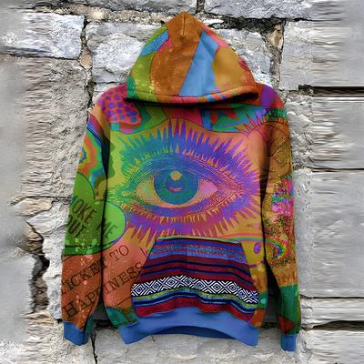 Men's Tribal Graphic Prints Hoodie Hoodies Sweatshirt Hoodie Long Sleeve Hooded Sweatshirt Hooded Streetwear 3D Print Daily Sports Custom Print Brown Print Spring Fall Designer