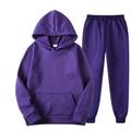 Women's Hoodie Tracksuit Pants Sets Solid Color Valentine's Day Sports Outdoor Casual Drawstring Black Long Sleeve Basic Hooded Fall Winter