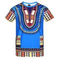 Modern African Outfits Graphic Print T-shirt For Men's Adults Party Festival