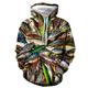 Men's Hoodie Pullover Hoodie Sweatshirt Black Blue Brown Green Hooded Graphic Fish Print Casual Daily 3D Print Streetwear Casual Spring Fall Clothing Apparel Hoodies Sweatshirts Long Sleeve