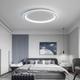 1-Light New LED Ceiling Lamp Round Ultra-Thin Simple Circular Design Ceiling Light Metal Bedroom Lamp Nordic Creative Household Office Study Dining Lamp 28W ONLY DIMMABLE WITH REMOTE CONTROL