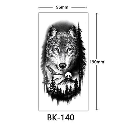 cross-border exclusive sketch flower tattoo stickers sketch tattoo stickers rose flower black and white flower tattoo