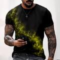 Men's Plus Size Shirt Big and Tall Graphic Crew Neck Print Short Sleeve Summer Designer Casual Big and Tall Daily Holiday Tops