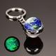 Moon Keychain Solar System Planet Keyrings Galaxy Nebula Space Keychain Earth Sun Mars Jupiter Saturn Picture Double Side Glass Ball Key Chain