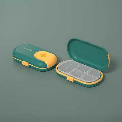 Portable Small Medicine Box Small Mini Tablets Pills Medication Packaging Box 7-Day Travel Large Capacity Storage Box 1PC