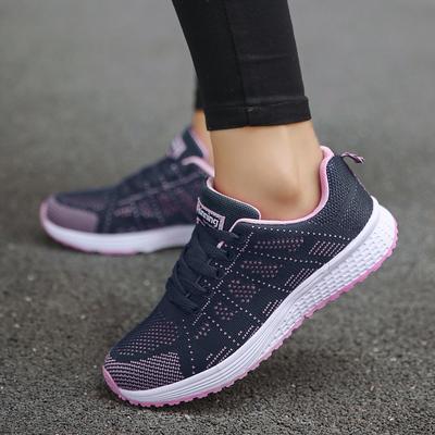 Women's Lightweight Breathable Running Shoes – All-White Athletic Sneakers for Gym, Walking, and Daily Use