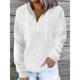 Women's Zip Up Hoodie Sweatshirt Hoodie Sweatshirt Pullover Solid Color Street Casual Front Pocket Quarter Zip Black White Pink Basic Hoodie Long Sleeve Top Micro-elastic Fall Winter