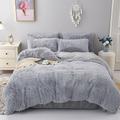 Long-Haired Mink Velvet Duvet Cover Solid Color Crystal Velvet Plush Warm Bedding Accessories