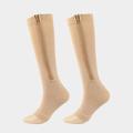 Zipper Compression Socks Open Toe Toeless Compression Socks for Women and Men(1 Pair)