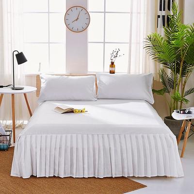 Solid Color Bed Skirt Type Single Piece Bed Cover 1.8m Brushed Bed Cover Double Bed Sheet Simmons Mattress Protector