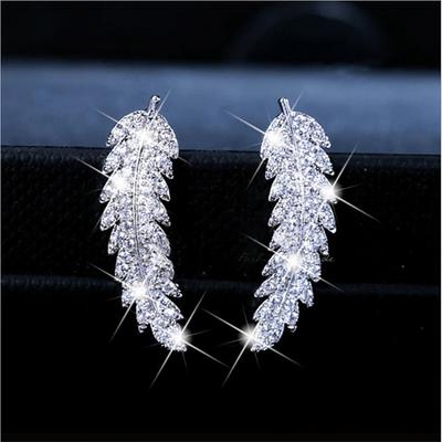 1 Pair Stud Earrings Drop Earrings For Women's Wedding Birthday Party Evening Alloy Classic Leaf