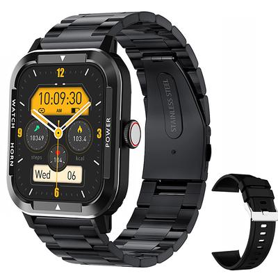 iMosi Blood Sugar Smart Watch 1.91 inch Smartwatch Fitness Running Watch Bluetooth Pedometer Call Reminder Activity Tracker Compatible with Android iOS Women Men Hands-Free Calls Waterproof