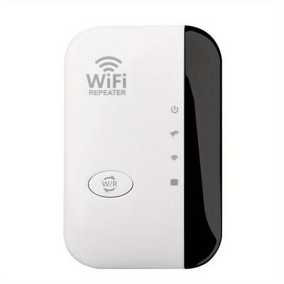 1Pc WiFi Extender WiFi Range Extender,Wireless Internet Repeater,Signal Booster Up To 2640sq. Ft And 25 Devices, Long Range Amplifier With Ethernet Port, 1-Tap Setup, Access Point