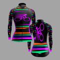 21Grams Women's Cycling Jersey Long Sleeve Winter Bike Top with 3 Rear Pockets Mountain Bike MTB Road Bike Cycling Fleece Lining Breathable Moisture Wicking Reflective Strips Black / Orange Rose Red