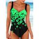 Women's Swimwear One Piece Monokini Bathing Suits Normal Swimsuit Floral Floral Print Strap Vacation Beach Wear Bathing Suits