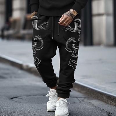 OldVanguard x Sui Snake Punk Gothic Streetwear Sweatpants Joggers