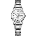 OLEVS Women's Watch Luxury Analog Quartz Watch Luminous Calendar Date Week Waterproof Stainless Steel Ladies Wrist Watch