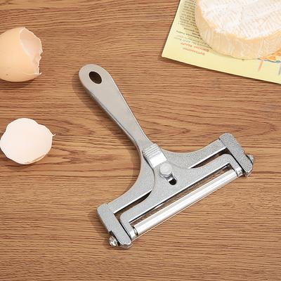 Stainless Steel Wire Cheese Slicer Adjustable Thickness Cheese Cutter for Soft, Semi-Hard Cheeses Kitchen Cooking Tool