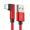 90 Degree USB Cable For IPhone 14 13 12 11 X 8 7 7plus 6 6S 5 Fast Charging Cable For IPad USB Charger Cable L Type Data Cable