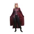 Scarlet Witch Cosplay Costume Theme Party Costume Women's Girls' Movie Cosplay Cosplay Halloween Red Halloween Carnival Masquerade Leotard / Onesie Cloak