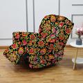 Floral Recliner Slipcovers Lazyboy Covers Couch Chair Cover 4-Pcs Set, Non Slip Reclining with Storage Pockets Furniture Protector for Living Room