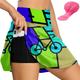 21Grams Women's Cycling Skort Skirt Bike Skirt Bottoms Race Fit Mountain Bike MTB Road Bike Cycling Sports Graphic 3D Pad Cycling Breathable Moisture Wicking Yellow Light Green Spandex Clothing