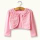 Kids Girls' Jacket Coat Long Sleeve White Pink Solid Colored Lace Fall Spring Basic Daily / Summer / Short / Cotton