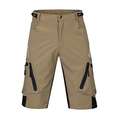 Nuckily Men's Bike Shorts Cycling MTB Shorts Lycra Waterproof Breathable Quick Dry Lightweight and Baggy Zipper Pockets Summer bike wear Mountain Road Bike Cycling sports Advanced Black Army Green