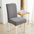 Dining Chair Cover Stretch Chair Seat Slipcover Suede Water Repellent Soft Plain Solid Color Durable Washable Furniture Protector For Dining Room Party