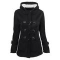 Women's Winter Coat Hoodie Jacket Valentine's Day Street Daily Wear Fall Winter Regular Coat Regular Fit Warm Breathable Stylish Casual Street Style Jacket Long Sleeve Plain with Pockets Full Zip