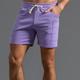 Men's Athletic Shorts Active Shorts Sweat Shorts Pocket Plain Comfort Breathable Outdoor Daily Going out 100% Cotton Fashion Casual Gray Green Grass Green