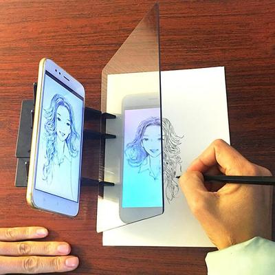 Drawing Projection Optical Drawing Board Sketch Mirror Facing Copy Table Reflection Light Image Board Tracing Drawing Board Optical Draw Projector Painting Reflection Tracing Line Table