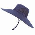 Super Wide Brim Sun Hat UPF50 Waterproof Bucket Hat Sunscreen Sun Hat Fishing Hat Fisherman Hat Hiking Hat for Fishing Hiking Camping, Army Green Grey Dark Gray