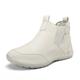 Men's Sneakers Retro Walking Casual Daily Leather Comfortable Booties / Ankle Boots Loafer Black White Gray Spring Fall