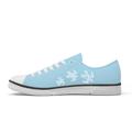 Men's Sneakers Print Shoes Classic Casual Beach Daily Vacation Canvas Comfortable Slip Resistant Lace-up Blue