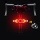 Bicycle turn signal USB rechargeable bicycle tail light LED wireless remote control turn signal warning light