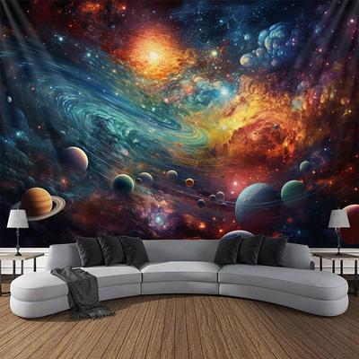 Universe Planet Landscape Hanging Tapestry Wall Art Large Tapestry Mural Decor Photograph Backdrop Blanket Curtain Home Bedroom Living Room Decoration