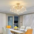 LED Chandeliers Modern Luxury, 42/50/60/80cm 6/6/12/14-Light Gold Crystal for Home Interiors Kitchen Bedroom Iron Art Tree Branch Lamp Creative Lamp Light Warm White 110-240V