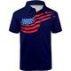 Men's Polo Shirt Golf Shirt Graphic Prints National Flag Turndown White Navy Blue Blue Dark Blue Light Blue Outdoor Street Short Sleeves Print Button-Down Clothing Apparel Sports Fashion Streetwear