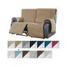 Loveseat Reclining Couch Covers Non-Slip Pet Cover for 2 Seat Reclining with Elastic Straps, Split Reclining Loveseat Cover Recliner Furniture Protector