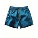 Men's Athletic Shorts Running Shorts Gym Shorts Sports Going out Weekend Breathable Quick Dry Running Casual Pocket Drawstring Elastic Waist Plain Knee Length Gymnatics Activewear Black Blue