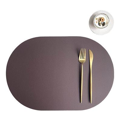 Placemats Placemat Pu Leather Table Mats Heat Resistant Waterproof Washable Outdoor Placemats for Wedding Kitchen Dining Patio Table Decorations