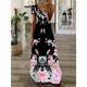 Women's Maxi long Dress Casual Dress Summer Dress Print Dress Floral Fashion Streetwear Outdoor Daily Date Print Short Sleeve V Neck Dress Regular Fit Black White Pink Summer Spring S M L XL XXL